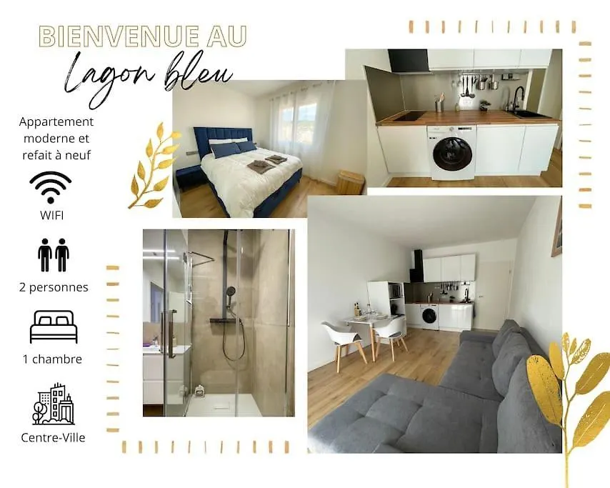 Le Lagon Bleu - Appt Wifi Parking Balcon Le Puy-en-Velay